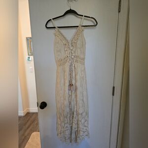 Bohemian Cream Lace Dress